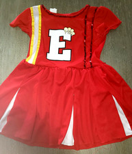 girls DISNEY RED DRESS HALLOWEEN COSTUME DRESS size 5/7 CLAWS ON LETTER E CUTE 