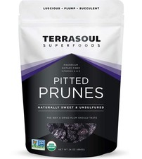 Organic Dried Pitted Prunes, 1.5 Lbs - Fiber Vitamin K Preservative Free