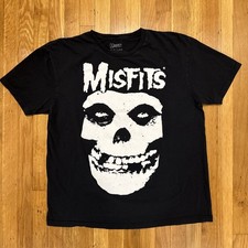Misfits Fiend Skull T Shirt Mens XL Black Punk Horror Rock Band Graphic Tee