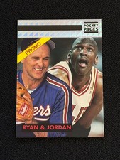 Michael Jordan Chicago Bulls Nolan Ryan Texas Rangers 1993 Pocket Pages Oddball