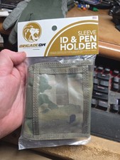 Brigade QM Sleeve ID And Pen Holder Multiicam OCP USA Made New in Package