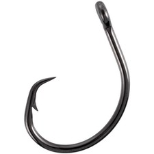 Circle Hooks 30Pcs 3X Strong, Inline Non Offset, Catfish Bass Tuna, Black