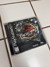 Lost World: Jurassic Park PS1 PlayStation 1 Black Label W/ Lenticular Case WORKS