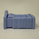Fisher Price LITTLE People Blue Bed Vintage 1990's Dollhouse Toy Replacement