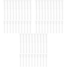Computer Case Fan Screws Kit 60Pcs White Silicone Rubber Noise Dampening Pins