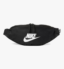 Nike Heritage Waist Pack Black White Unisex Adjustable Strap Fanny Bag