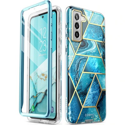 Handyhülle Für Galaxy S22 Supcase Case Cover Etui Futeral Hülle Tasche Blau