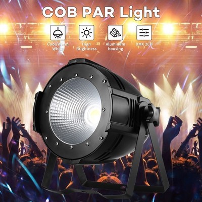 200W COB LED Par Light Warm White to Cool White DMX Control Stage Wash Light