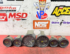 Stewart Warner Stage 3 Gauges Set Mph Tach Fuel Water Oil Volts Vacuum Amperes