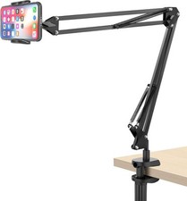 Cell Phone Holder, Universal Stand Clip Lazy Bracket Flexible Black