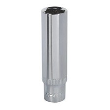 Sealey WallDrive Socket 10mm Deep 1/4" Square Drive Fully Polished Socket Set
