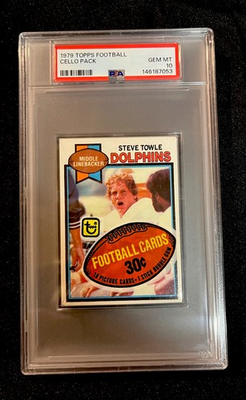 #ad #ad 1979 TOPPS FOOTBALL Unopened CELLO PACK PSA 10 Earl Campbell RC ? Just Graded $459.99