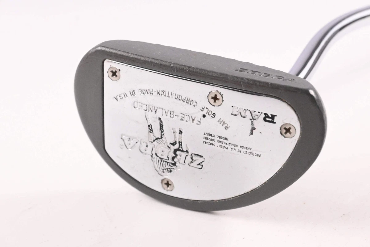 Ram Zebra Face-Balanced Putter ⛳ RH Stainless Steel Shaft ~35 in Length