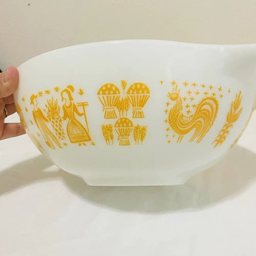 Vintage Pyrex Amish Butterprint Orange Pumpkin #441-#444 RARE! Set - Picture 3 of 23