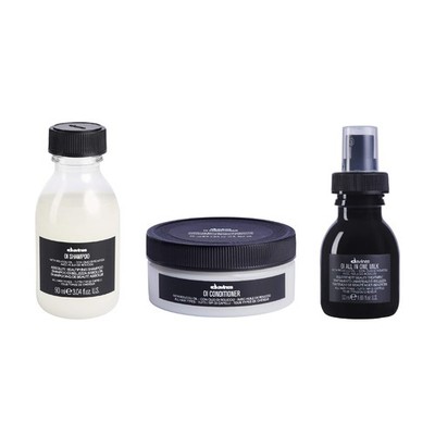 Davines OI Travel Set: Shampoo, Conditioner & All In One Milk. All Hair Types.