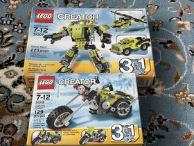 LEGO Creator 3-in-1 Green Power Mech & Highway Cruiser Sets 31007 & 31018- NEW