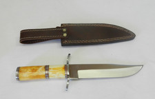 Large Bowie Knife - Bone Handle, Tool Steel, 11.5 Inches