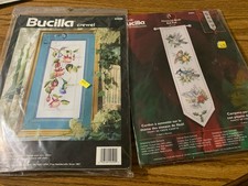 Lot Of 2 Bucilla Bird Cross Stitch And Needle craft Kits