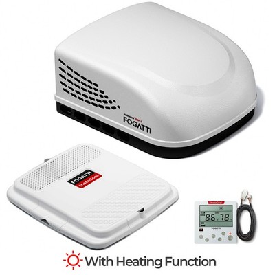 FOGATTI RV Air Conditioner 15,000 BTU w/Heater Non-Ducted Rooftop Camper AC Unit