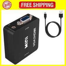 Image of Full HD 1080P VGA TO HDMI with Audio Video Converter Adapter With USB Cable For