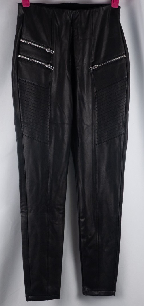 New Look Leather Feel Black Size 10 Jeggings Pre-Owned