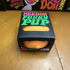 New NEEDOH Funky Pup Puppy DOG Nee Doh Stress Ball SQUISHY Fidget Toy - Orange