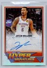 2025-26 Topps NBA Hoops Jaylin Williams Hyper Signatures #HHS-JWI Autograph