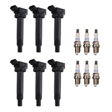 Denso 6 Ignition Coil 6 Platinum Spark Plugs Kit For Avalon Camry Highlander V6