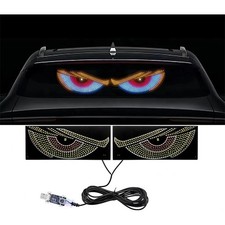 USB Demon Devil Eye Screen Led Matrix Panel Display Light for Windshield SUV DIY