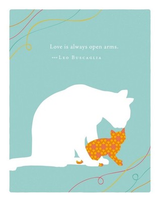 Positively Green Greeting Cards: Mother's Day - Love is always open arms (Pack o