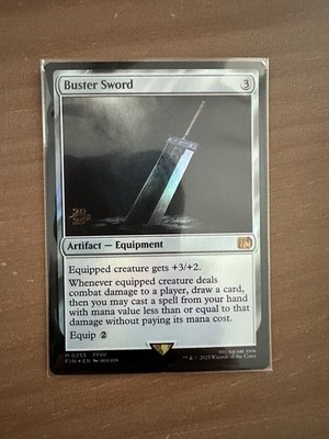 Magic the Gathering Buster Sword 0255 Foil Promo (Final Fantasy)