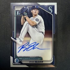 2024 Bowman Draft - Chrome Prospect Autograph Ryan Sloan #CPA-RS (AU, RC)