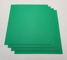 Green ABS Plastic Sheet 0.0394" 1mm x 8-1/2" x 10-1/2", Qty 4