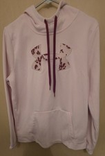 Under Armour Women's Fleece Floral Silicone Big Logo Long Sleeve Hoodie- Sz Med