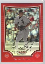 2009 Bowman Chrome Red Refractor 1/5 Gavin Floyd #118 0p10