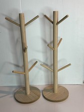 NEW Lot x 2 Minimalist Countertop Wooden Mug ...