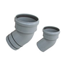 CURVA IN PP RIDUZIONE AL PVC DIAM. 110 / 100 VALSIR 15° senza oring