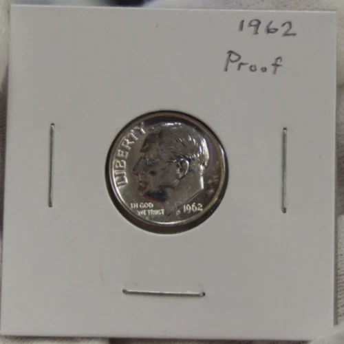 1962 US Roosevelt Proof Silver Dime 10c Gem Proof!!!