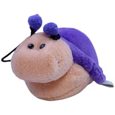 Vintage W. Steinbeck Schnecke Antonella klein, lila Kuscheltier 12cm Gebraucht