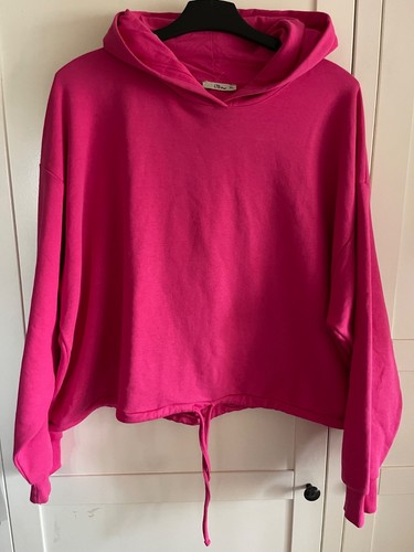 LTB Crop Oversize Hoodie pink Gr. XL *neu*
