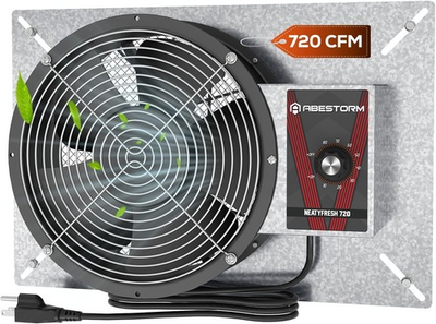 #ad Abestorm 720CFM High Air Flow Crawlspace Ventilation Fan IP55 Rated 10quot; Vent Fan $97.25