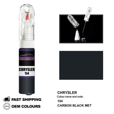 FÜR CHRYSLER CARBON BLACK MET 154 Touch Up Lackstift Pinsel Fix Kit Kratzer Chip