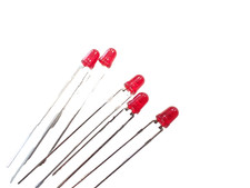 3mm Red LED High Brightness HLMP-K101 637nm 45mcd 60° UK STOCK, x25pcs