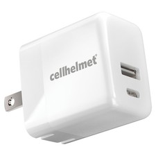 20W Dual-Port USB-C and USB Wall Charger Smartphones Tablets