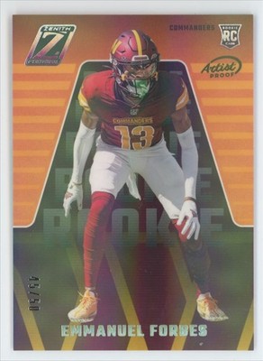 Emmanuel Forbes 2023 Panini Zenith Artist Proof RC /50 #139 Washington