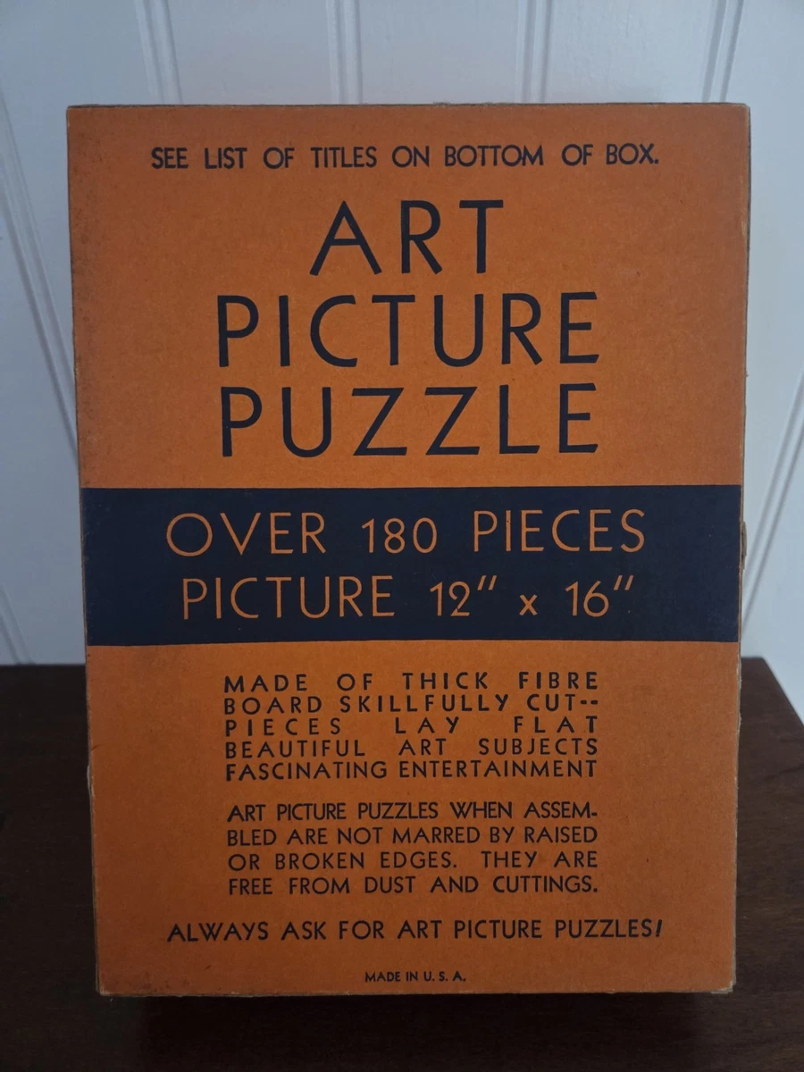Collectors & Hobbyists Multi-Color 1930 Year Vintage Puzzles for