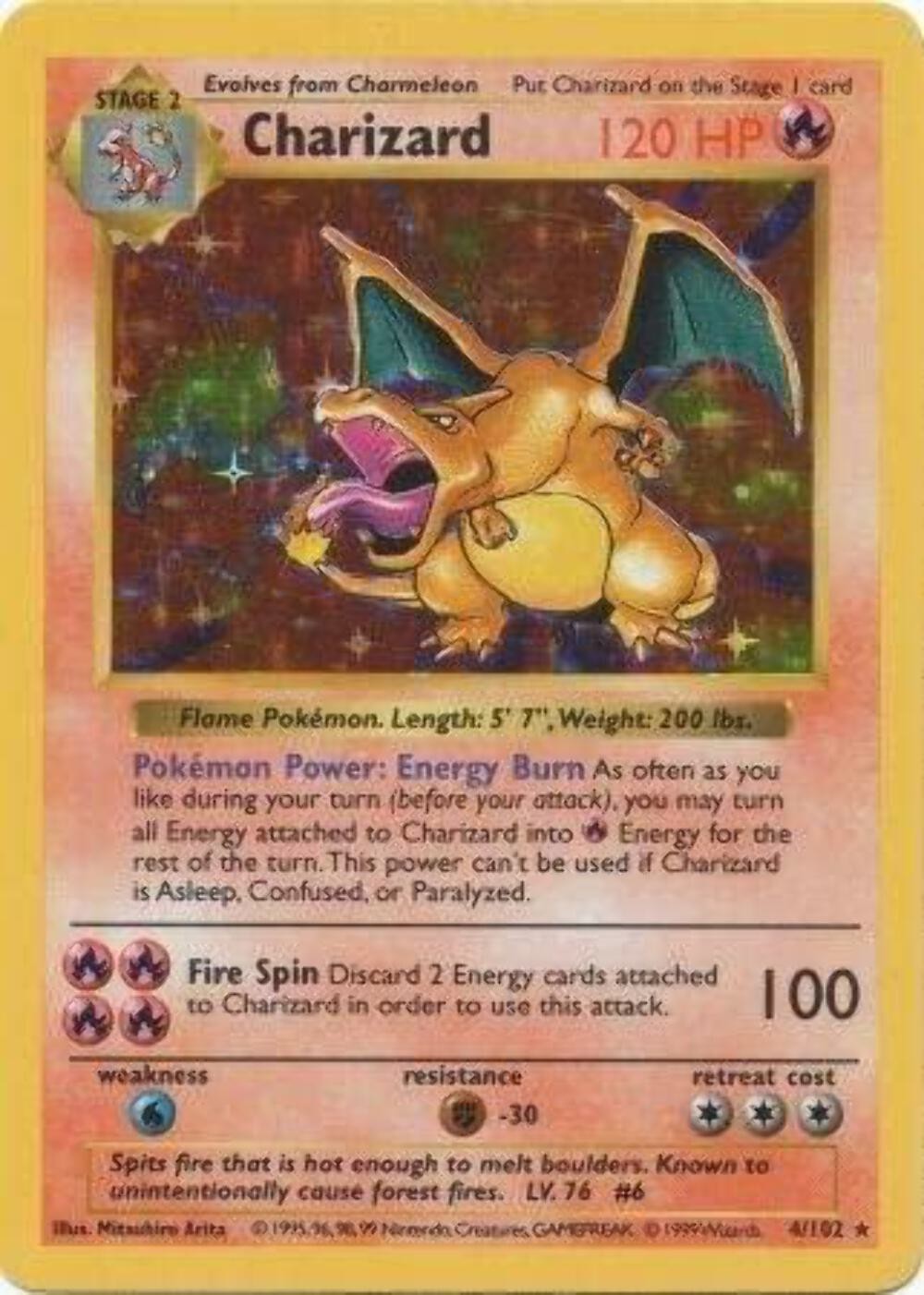 Charizard [Shadowless] - 004/102 - Rare - Base Set