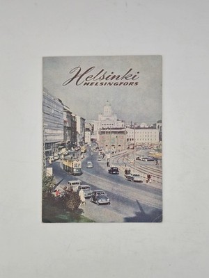 Helsinki Finnland Vintage Reiseführer Heft Karte Stadtplan Reise um 1950