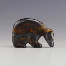 NATIVE AMERICAN ZUNI MARRA MAMBA BEAR FETISH BY NELSON YATSATTIE