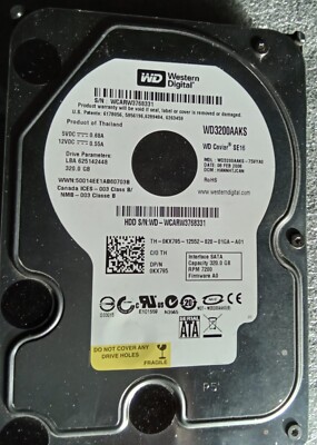 Western Digital WD3200KS - 00PFB0 WD Caviar SE16 320GB 3,5'' SATA Festplatte